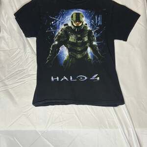 Vintage 2012 Halo 4 Master Chief Video Game Promo T-Shirt Medium
